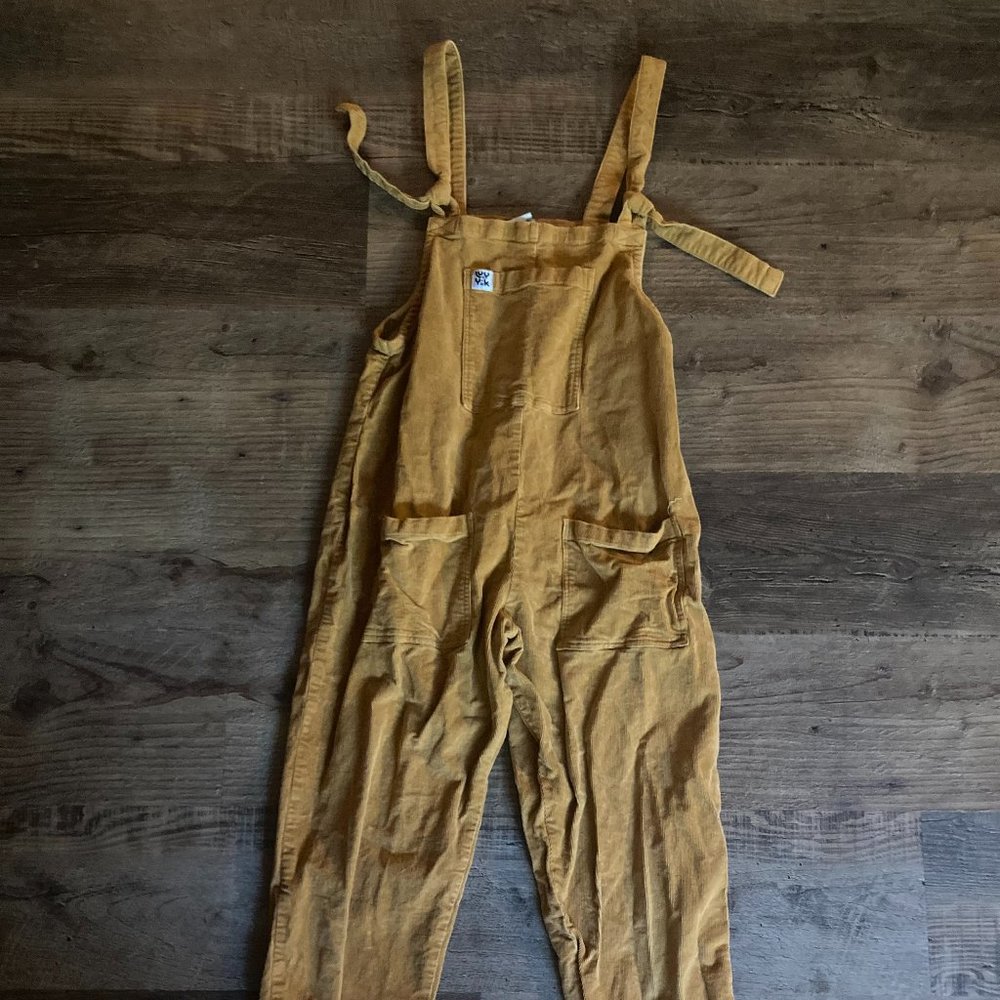 Lucy and Yak Corduroy Yellow Dungarees